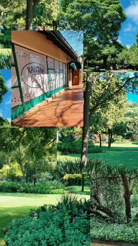 The kennel block in the garden